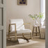 Fyne Ecru Boucle Rocking Natural Oak Armchair