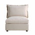Byron Pillow Edge Beige Fabric Modular Sofa, 1 Seater Armless
