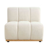Granvia Ecru Boucle Modular Sofa, 1-Seater Armless Sofa