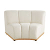Granvia Ecru Boucle Modular Sofa, 1-Seater Curved Sofa