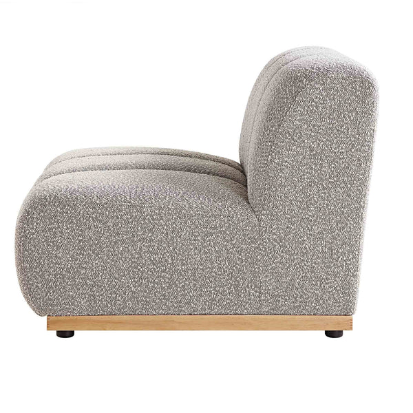 Granvia Taupe Boucle Modular Sofa, 1-Seater Armless Sofa