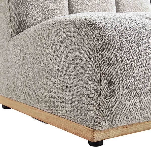 Granvia Taupe Boucle Modular Sofa, 4-Seater Half Circle Sofa