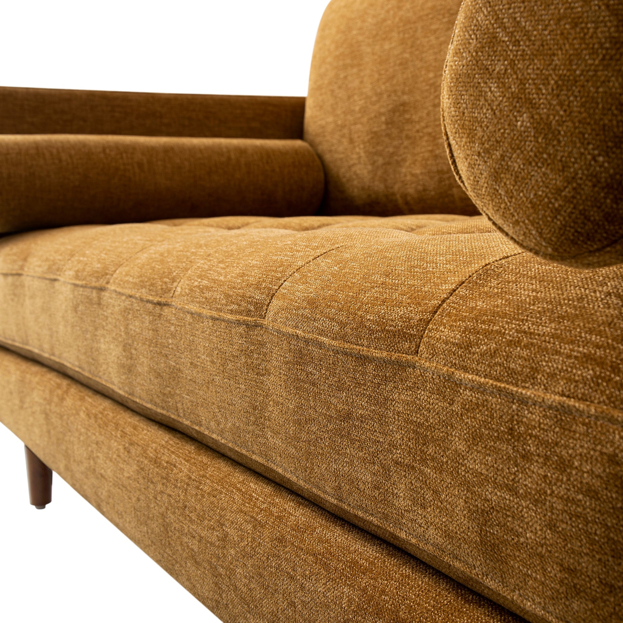 Henrietta 2-Seater Sofa, Spiced Honey Chenille