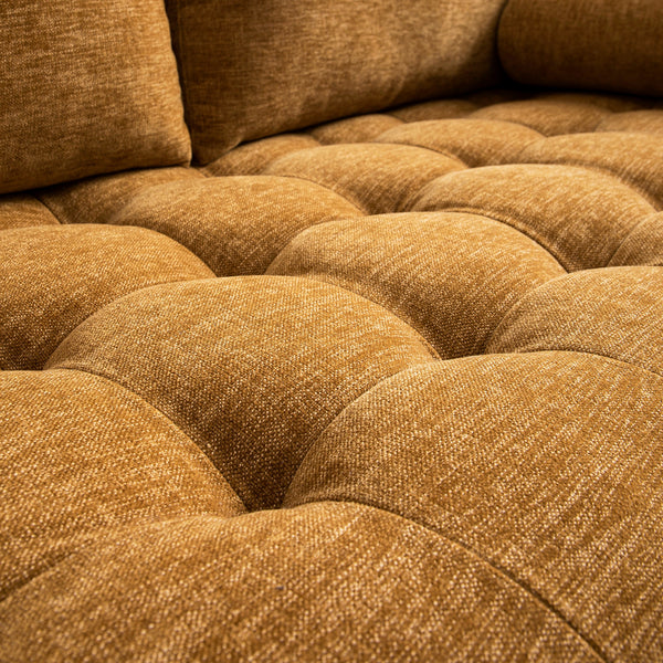 Henrietta 5+Seater Corner Sofa, Spiced Honey Chenille