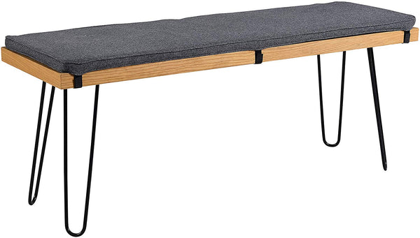 MEILEN Oak Dining Table Set with 2 Stools and 1 Dining Bench