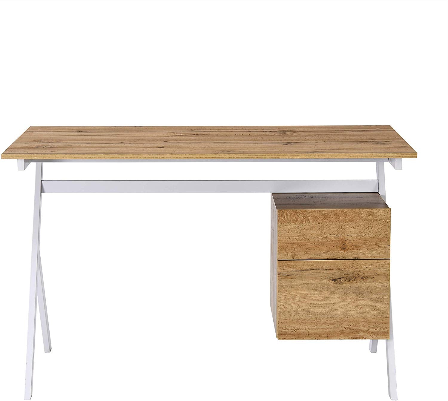 SION Desk with Drawer & Cupboard Oak