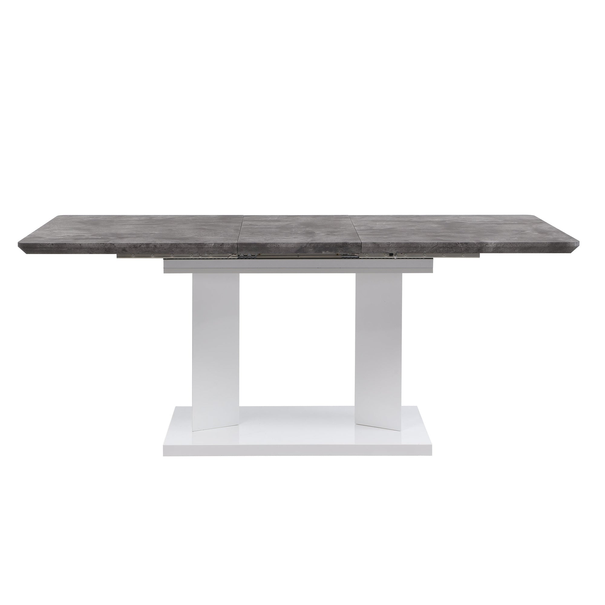Goswell Concrete Effect Extending Dining Table 6 to 8 Seater