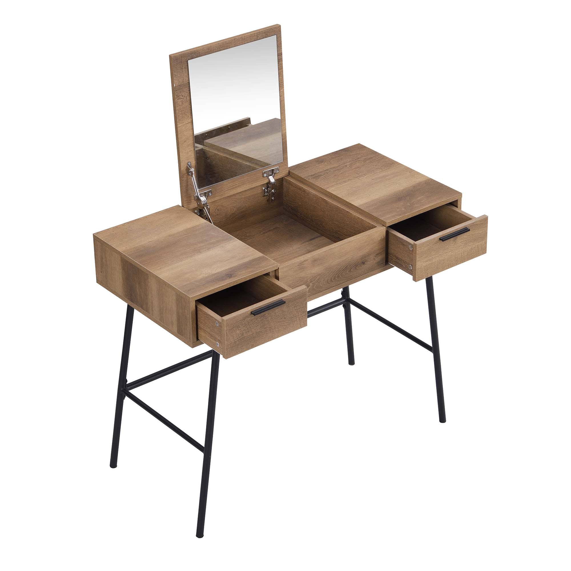 Selwyn Oak Effect Console Dressing Table