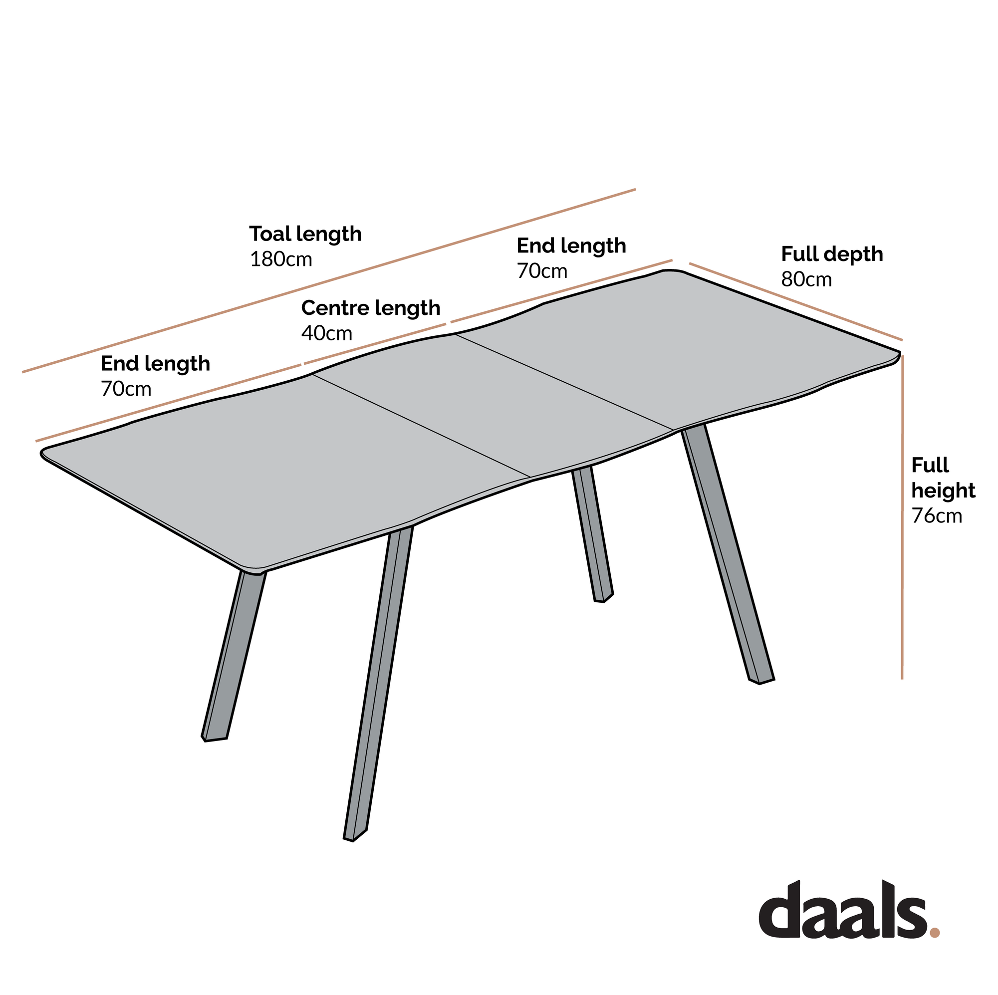 Weston Oak Effect Extendable 6-8 Seater Dining Table