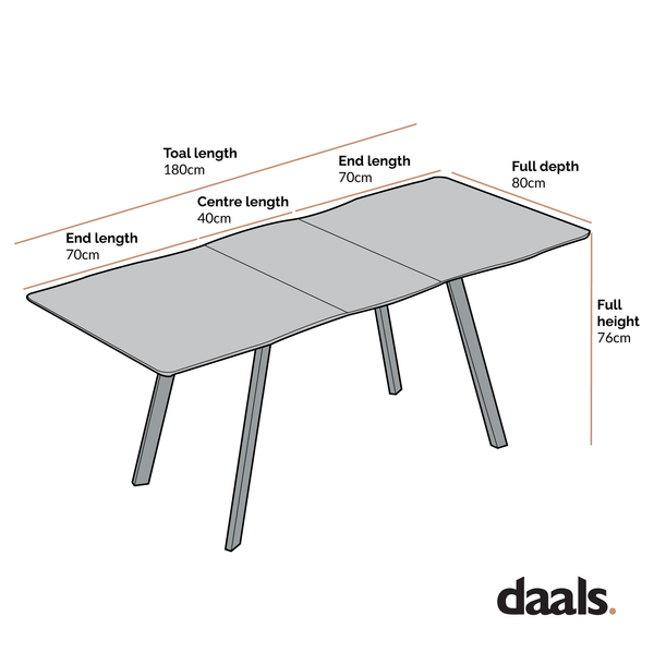 Weston Oak Effect Extendable 6-8 Seater Dining Table