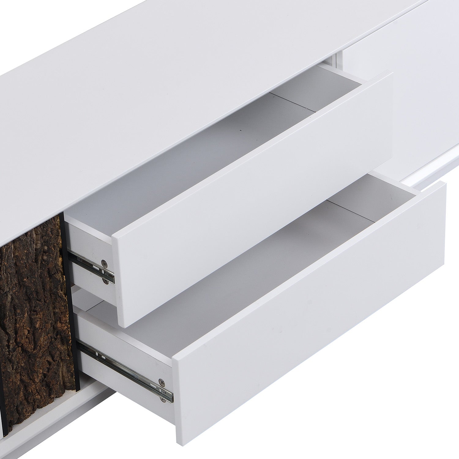 Glen Tree Bark Extra Wide LED TV Unit