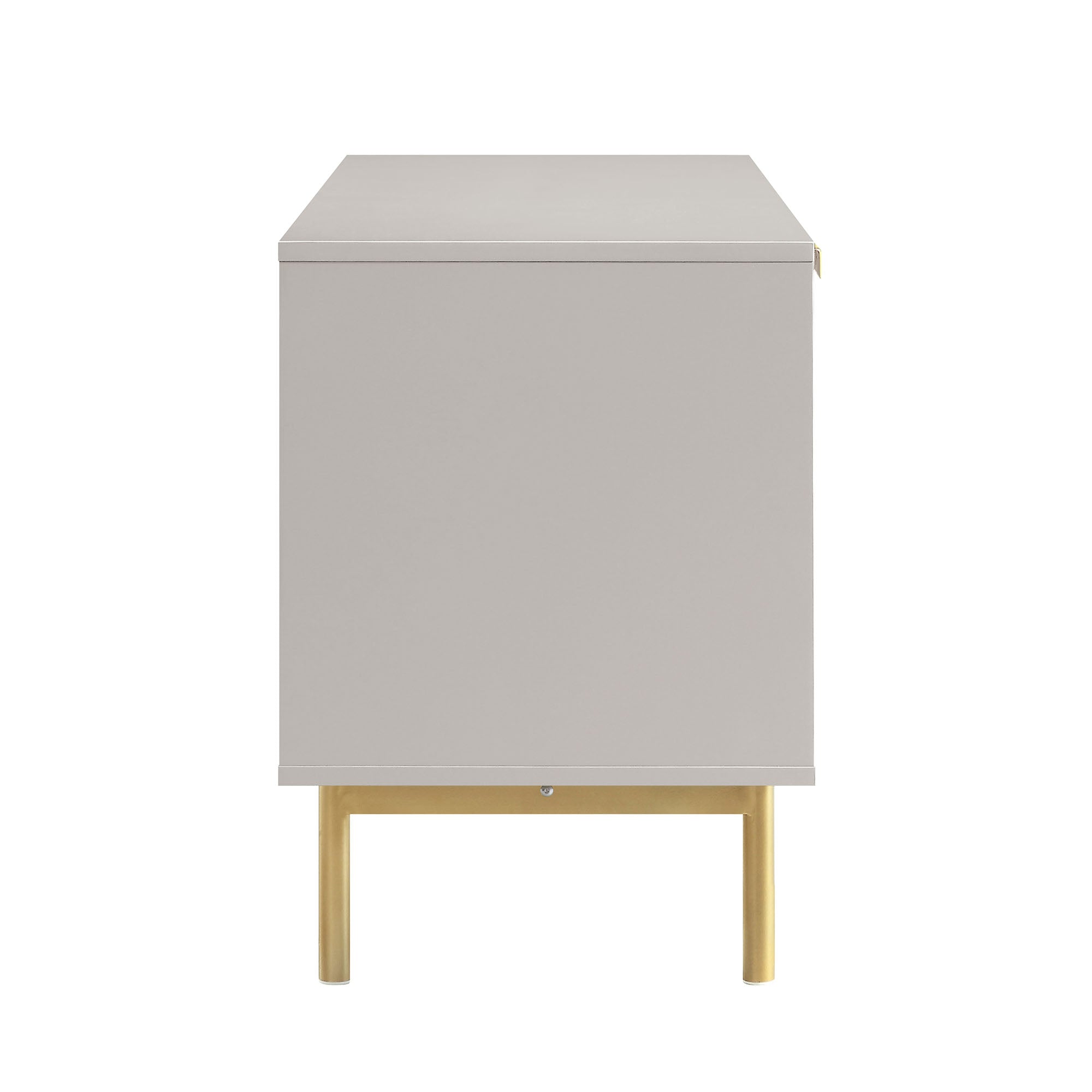 Richmond Ridged 120cm Wide TV Media Unit, Matte Taupe