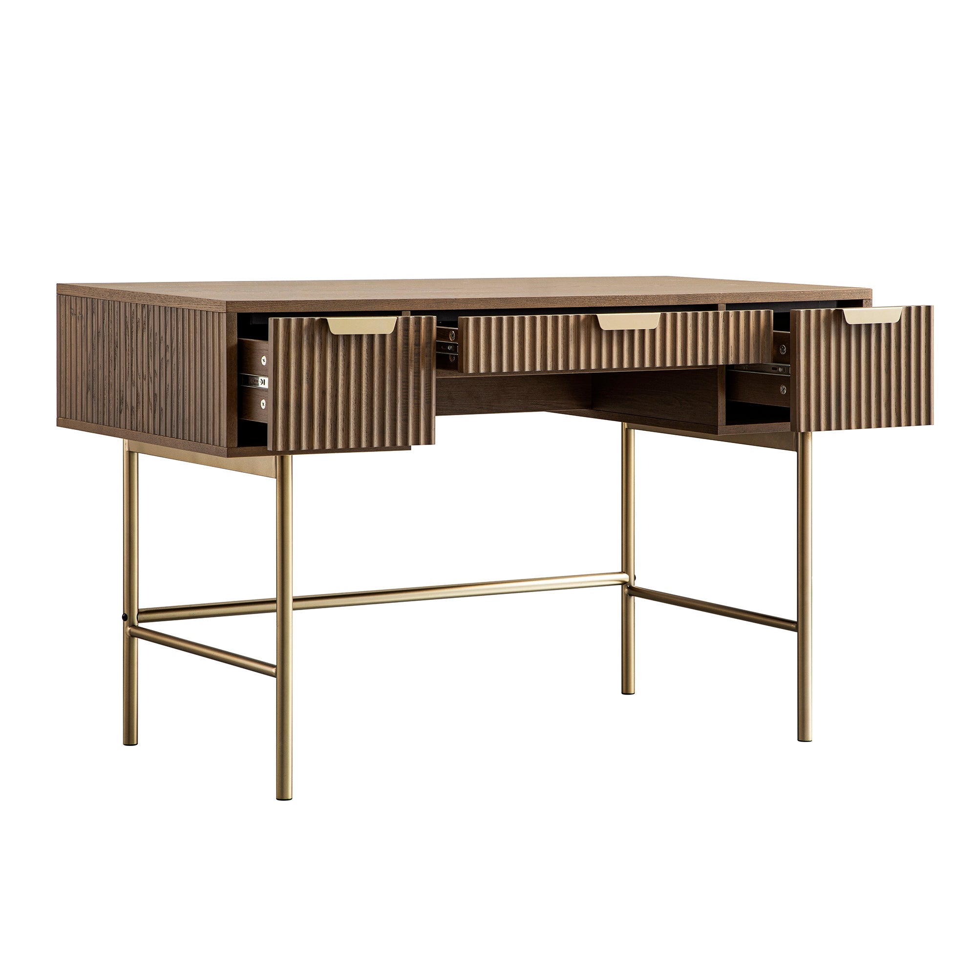 Richmond Ridged Dressing Table, Dark Ash