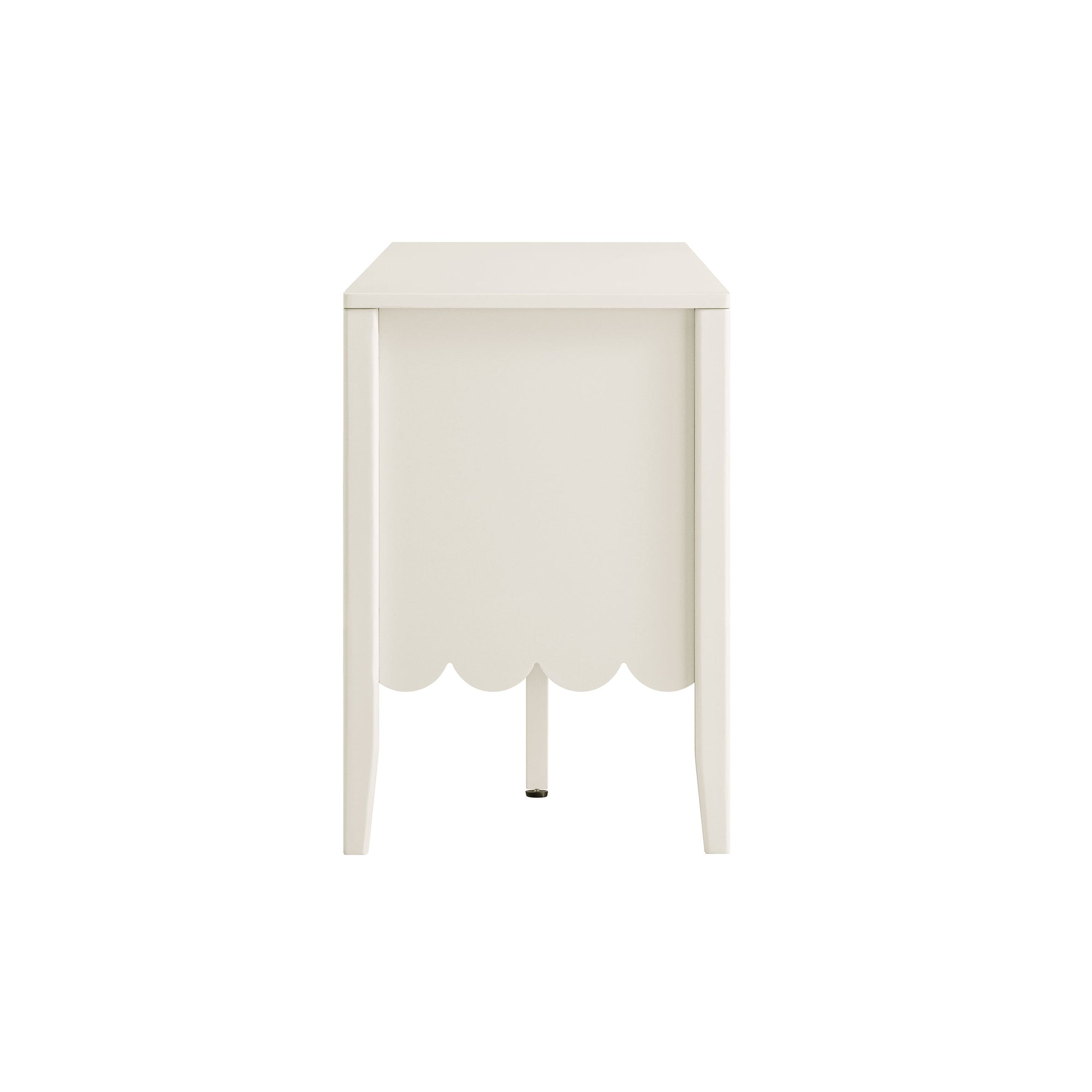 Henley Scalloped Edge 150cm Wide TV Unit, Light Sand