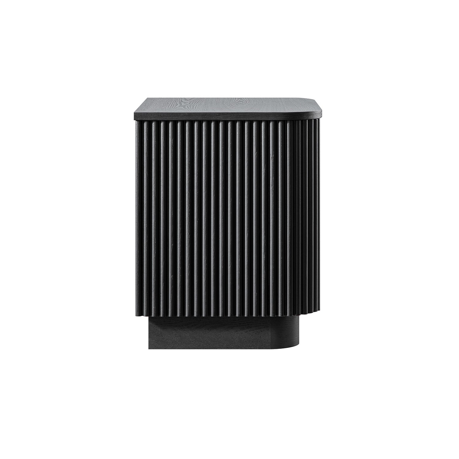 Maru 2-Drawer Bedside Table, Black