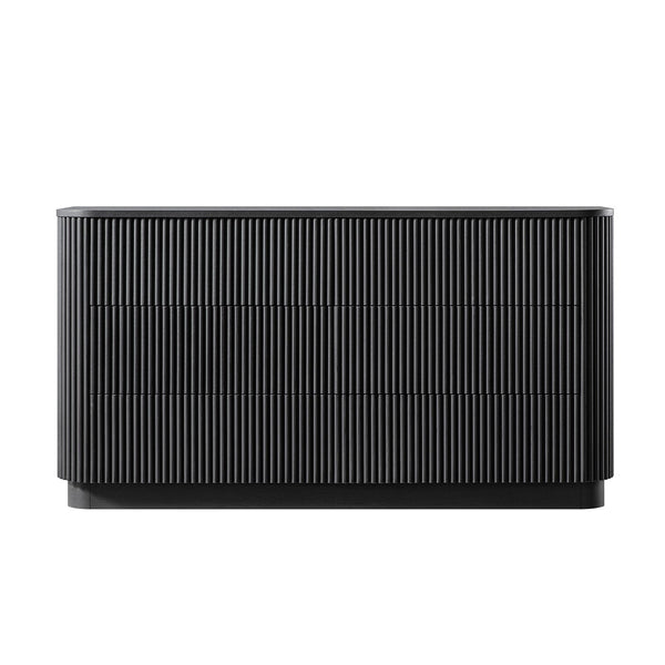 Maru Chest of 6 Drawers, Black