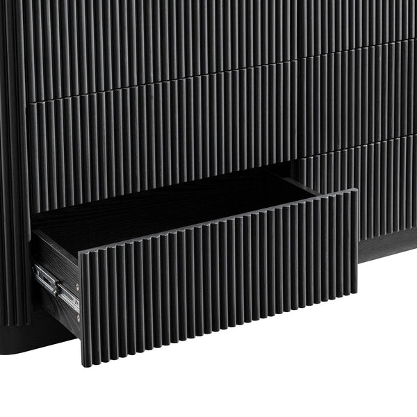 Maru Chest of 6 Drawers, Black