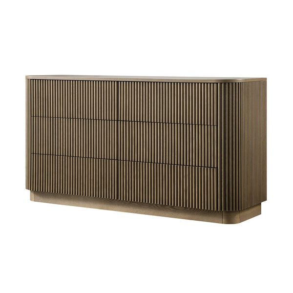 Maru Chest of 6 Drawers, Silver Oak