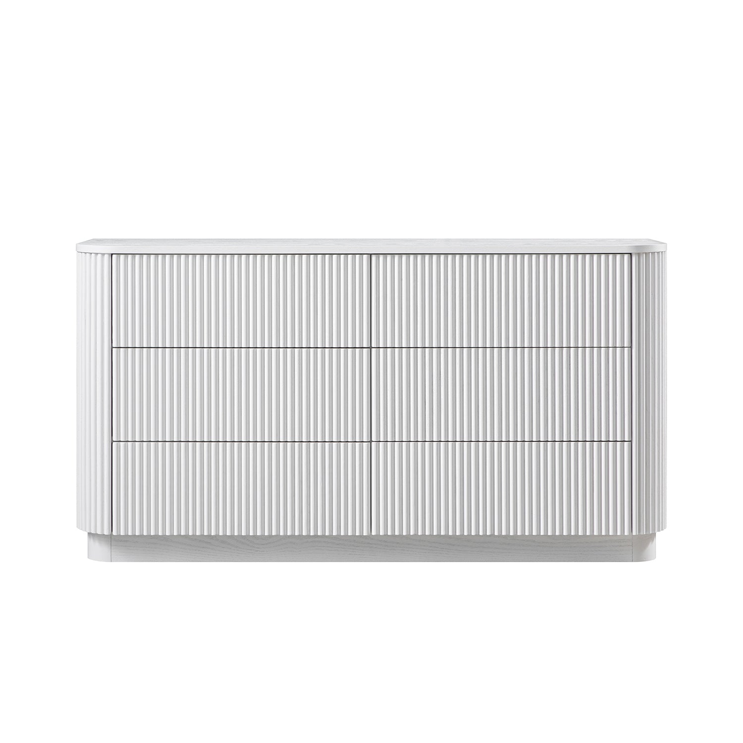 Maru Chest of 6 Drawers, Washed White