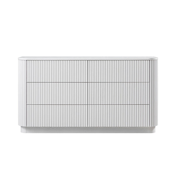 Maru Chest of 6 Drawers, Washed White