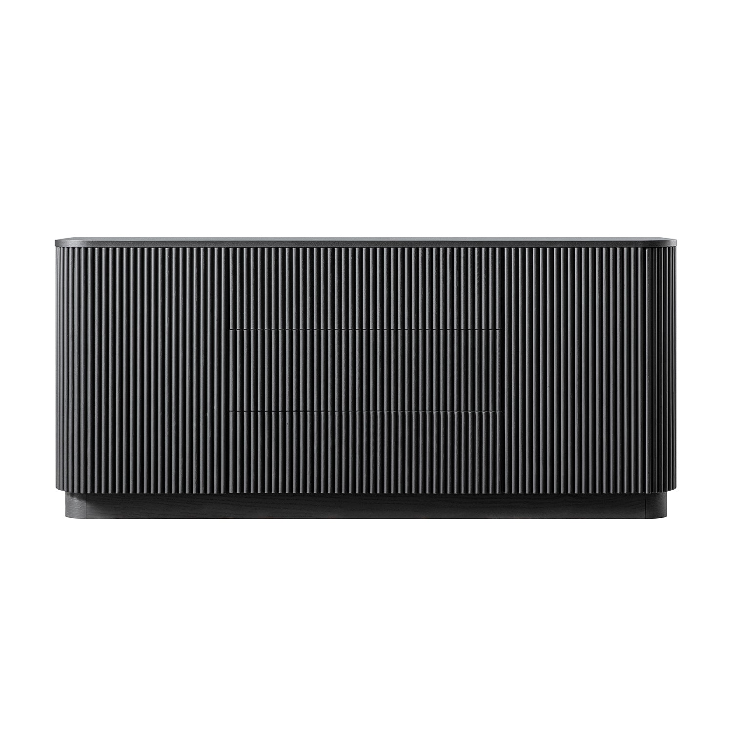 Maru Large 2-Door Sideboard with Drawers, Black
