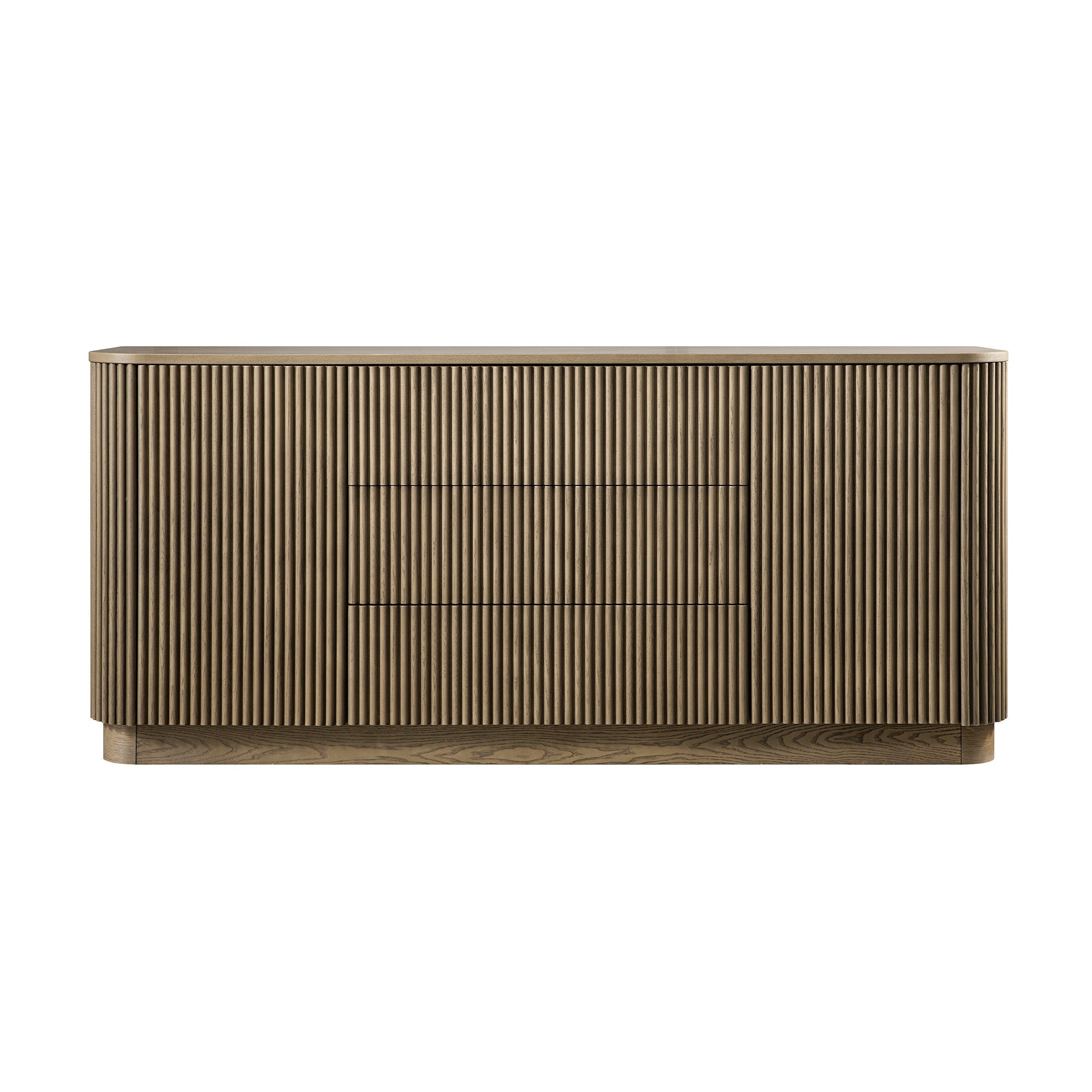 Maru Large 2-Door Sideboard with Drawers, Silver Oak