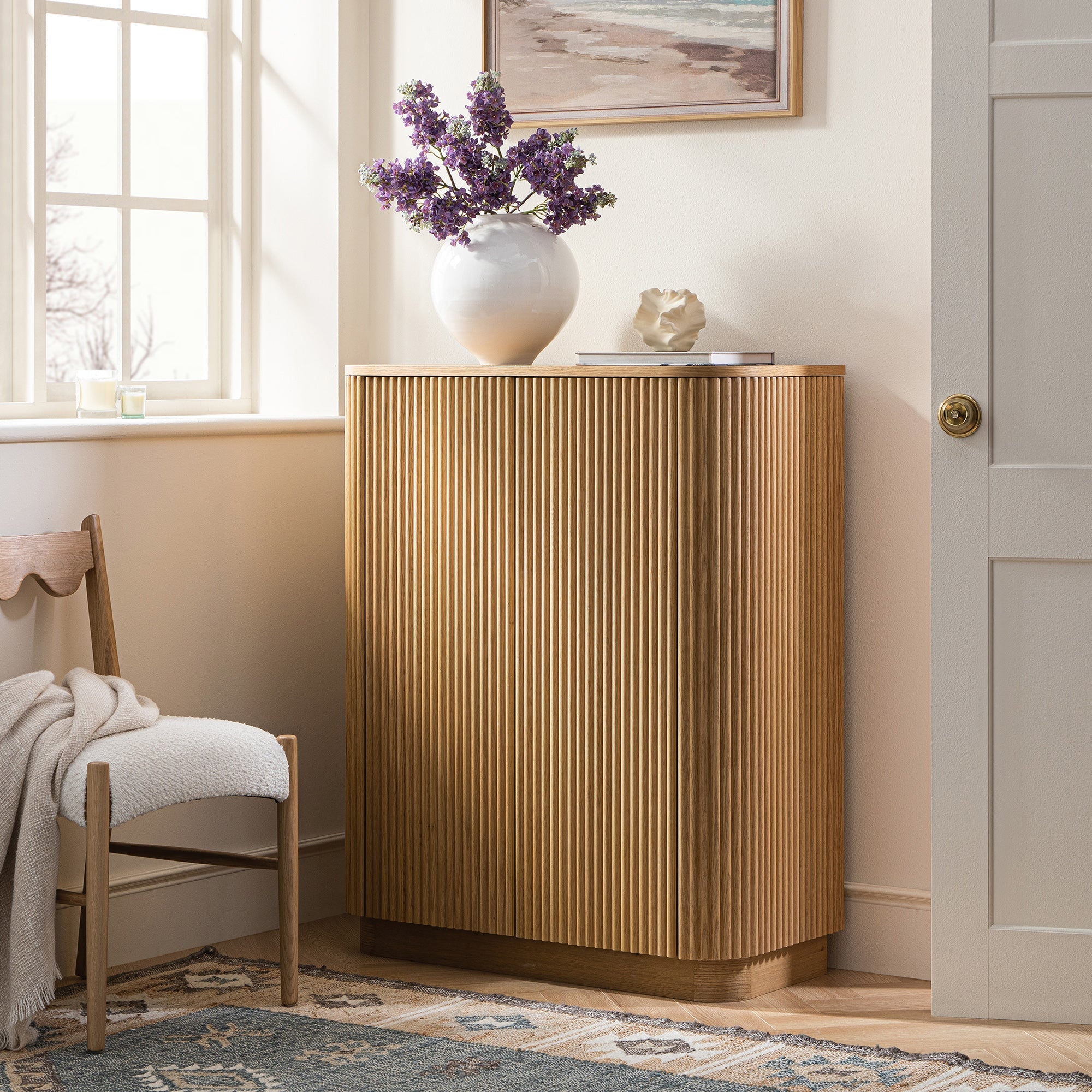 Maru Tall Cabinet, Oak