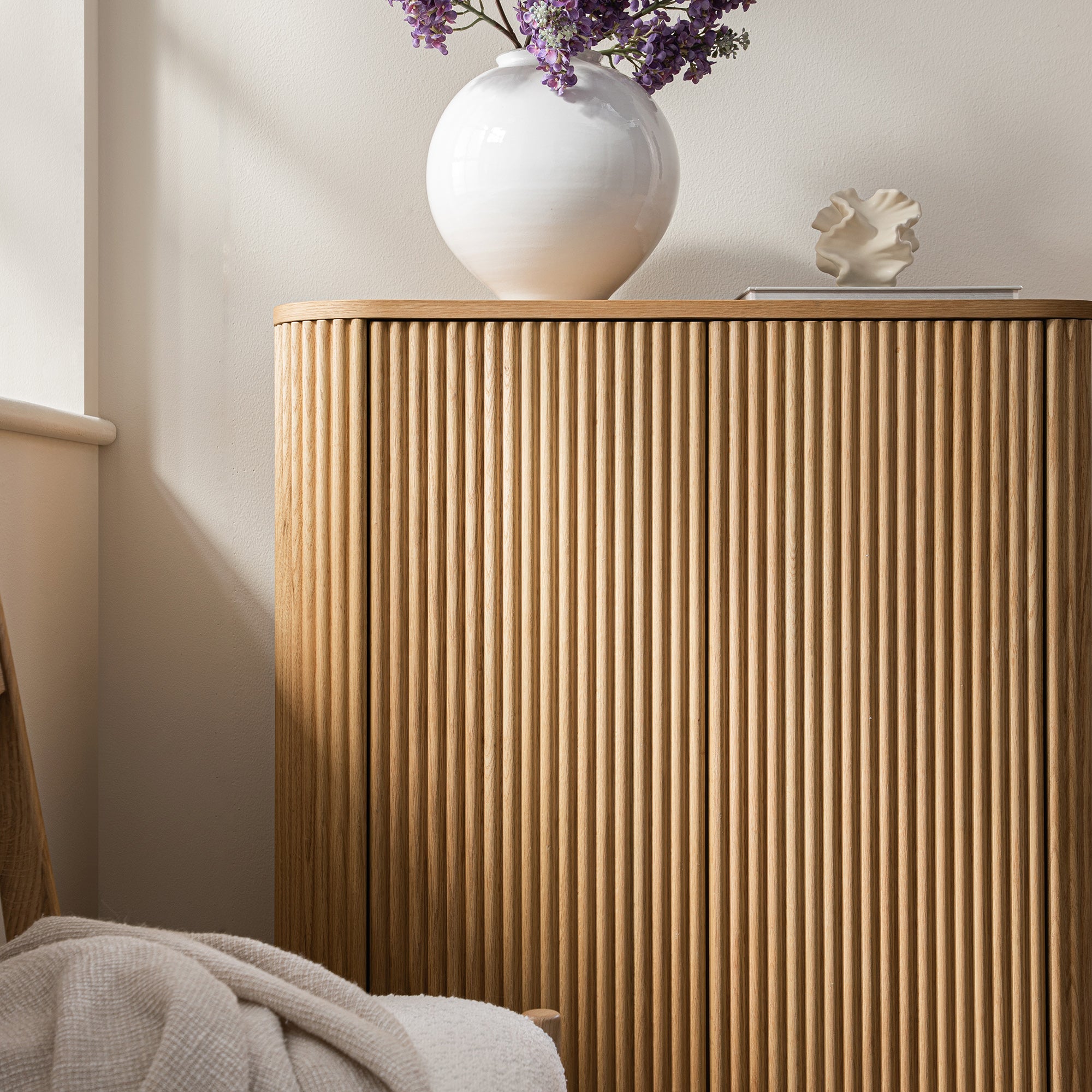 Maru Tall Cabinet, Oak