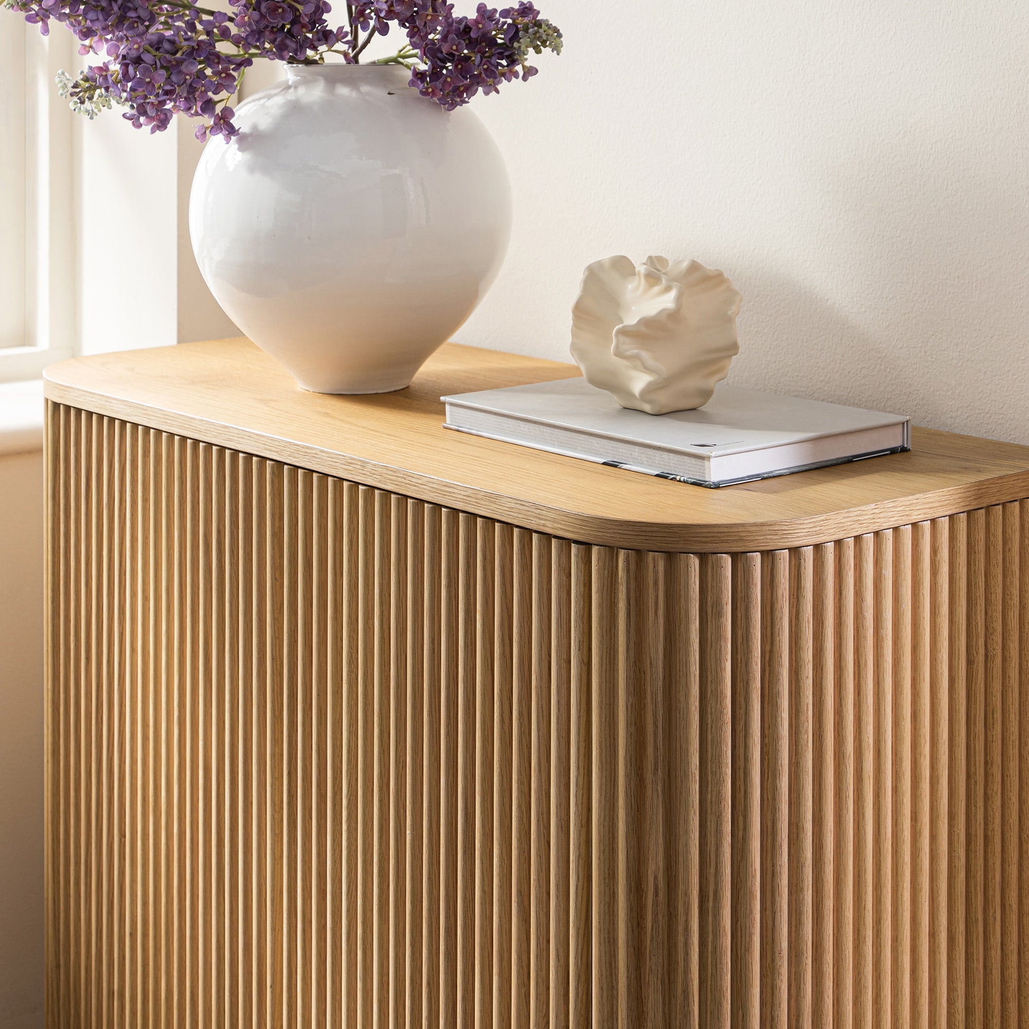 Maru Tall Cabinet, Oak