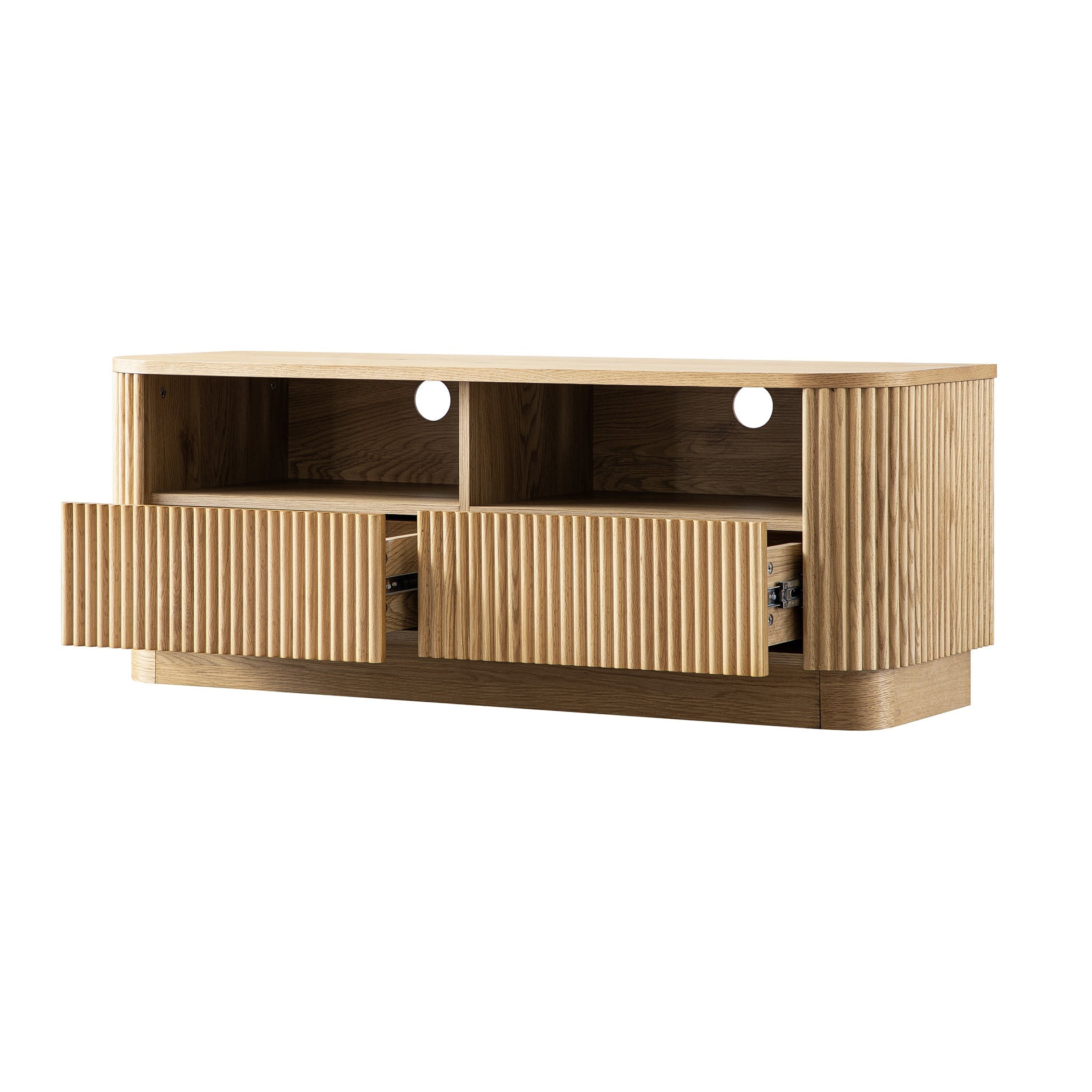 Maru 120cm TV Unit with Drawers, Oak