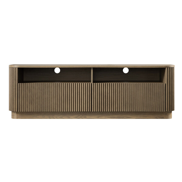 Maru 162cm TV Unit with Drawers, Silver Oak