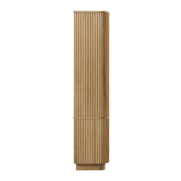 Maru Bookcase with Cabinet, Oak