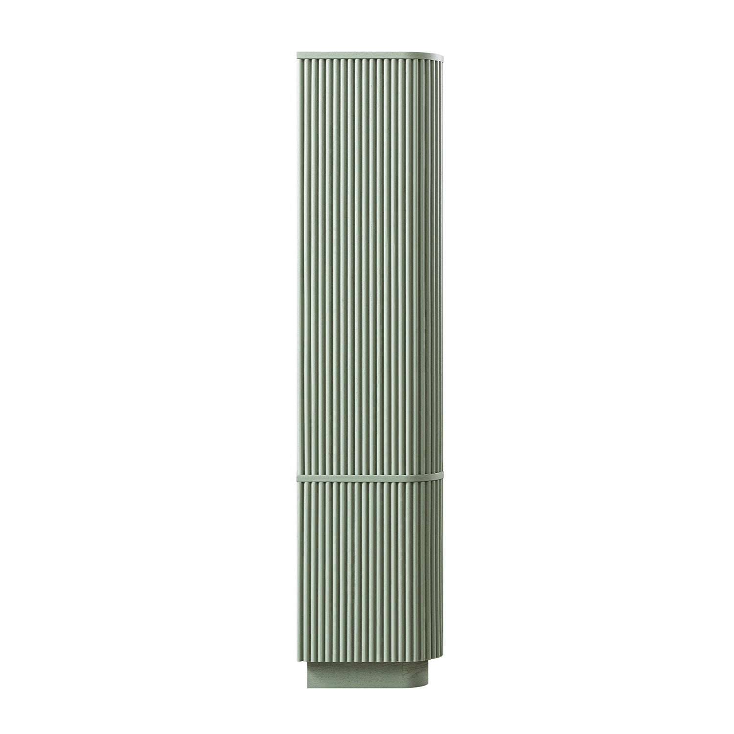 Maru Bookcase with Cabinet, Sage Green