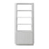 Maru Bookcase with Cabinet, Washed White