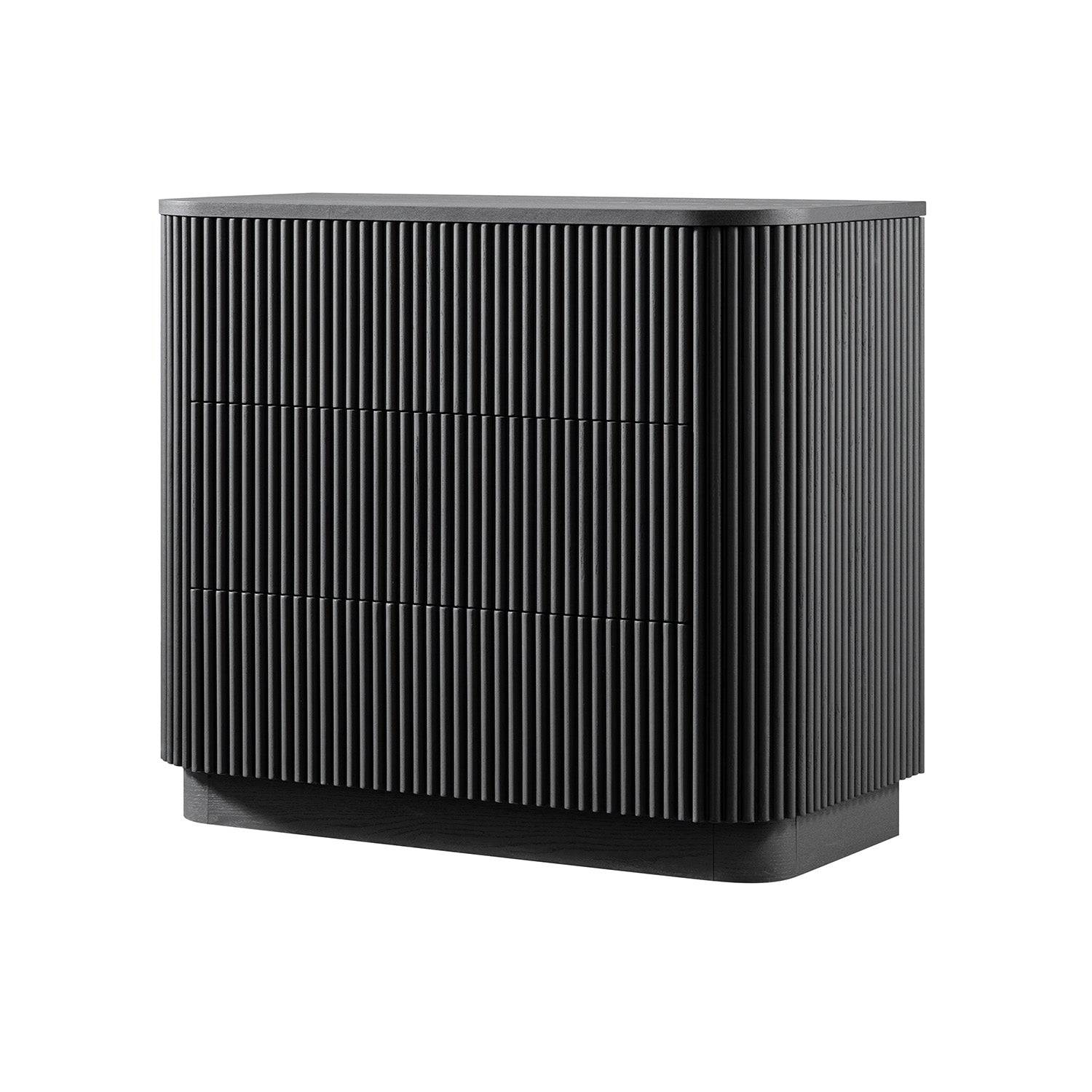 Maru Chest of 3 Drawers, Black