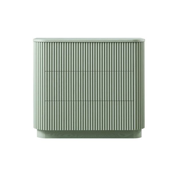 Maru Chest of 3 Drawers, Sage Green