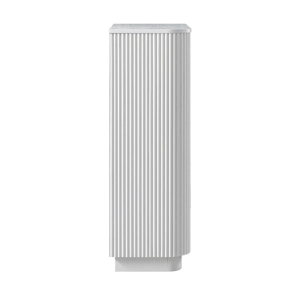 Maru Chest of 5 Drawers, Washed White