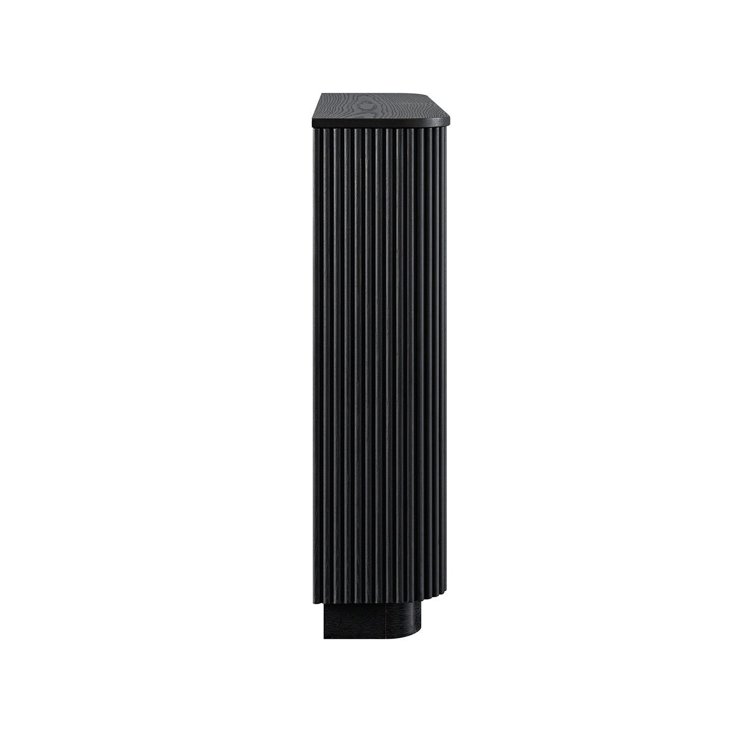 Maru 4-Door Shoe Storage Cabinet, Black