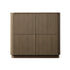 Maru 4-Door Shoe Storage Cabinet, Silver Oak