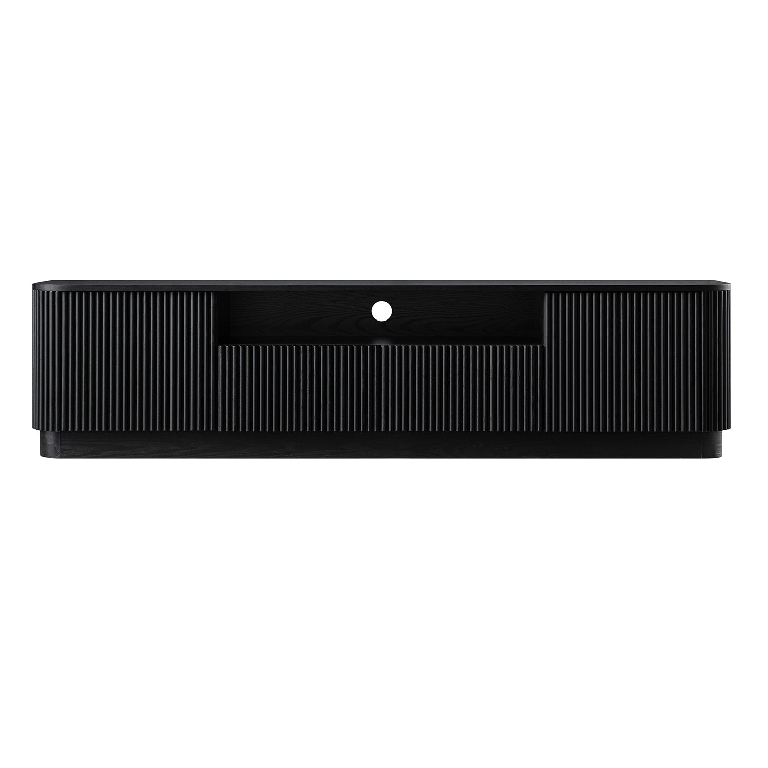Maru 200cm Wide TV Unit with Drawers, Black