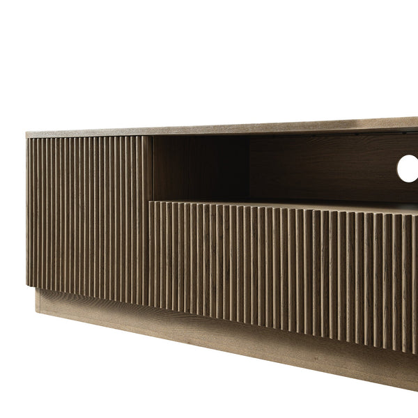 Maru 200cm Wide TV Unit with Drawers, Silver Oak