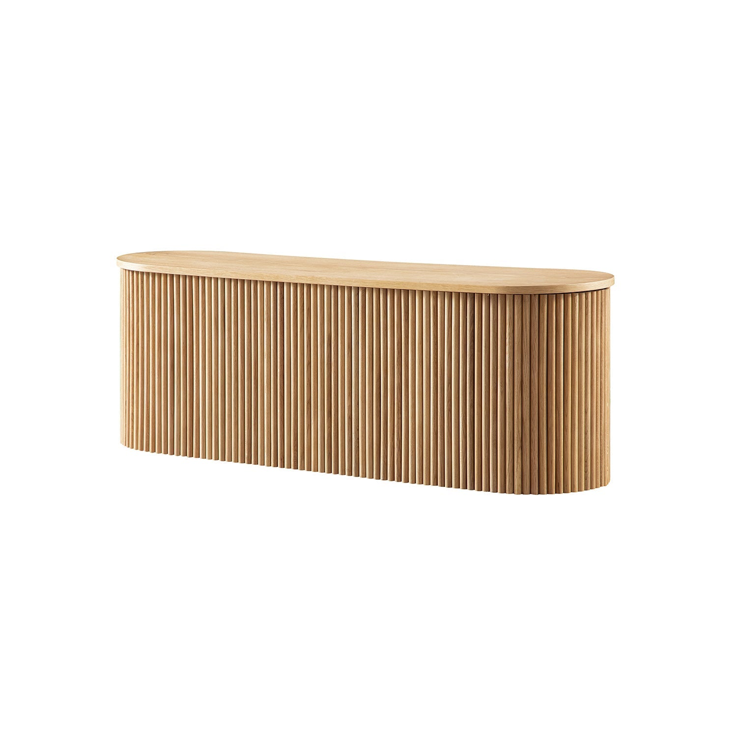Maru Storage Ottoman Bench, Oak