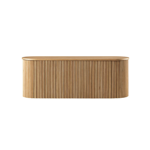 Maru Storage Ottoman Bench, Oak
