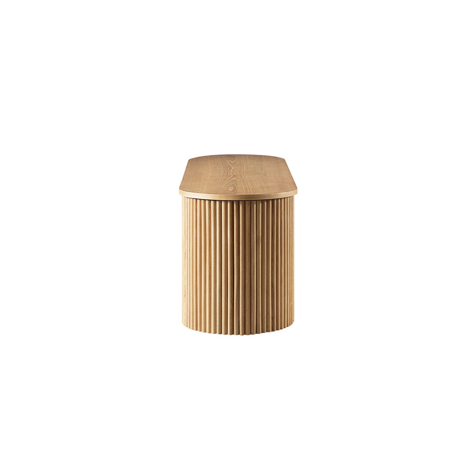 Maru Storage Ottoman Bench, Oak