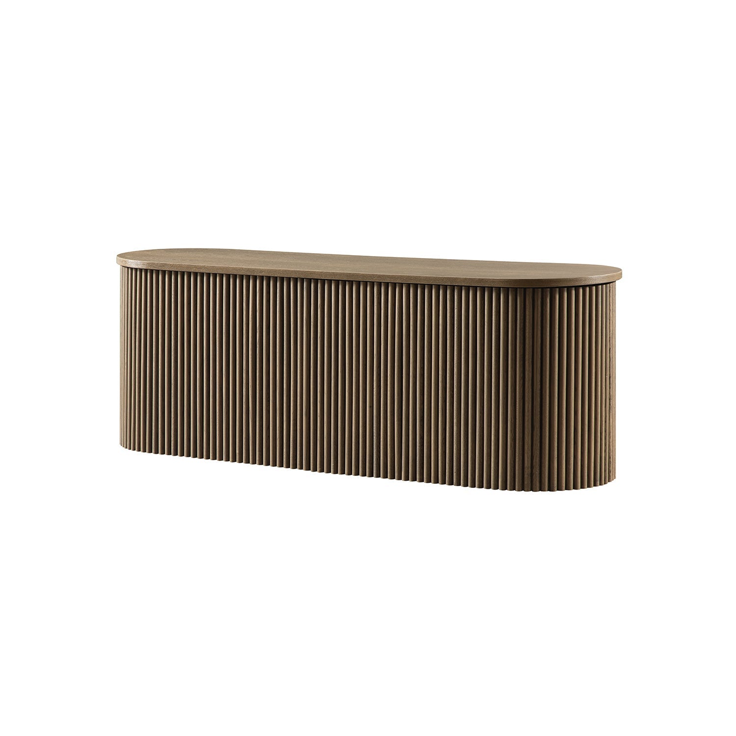 Maru Storage Ottoman Bench, Silver Oak