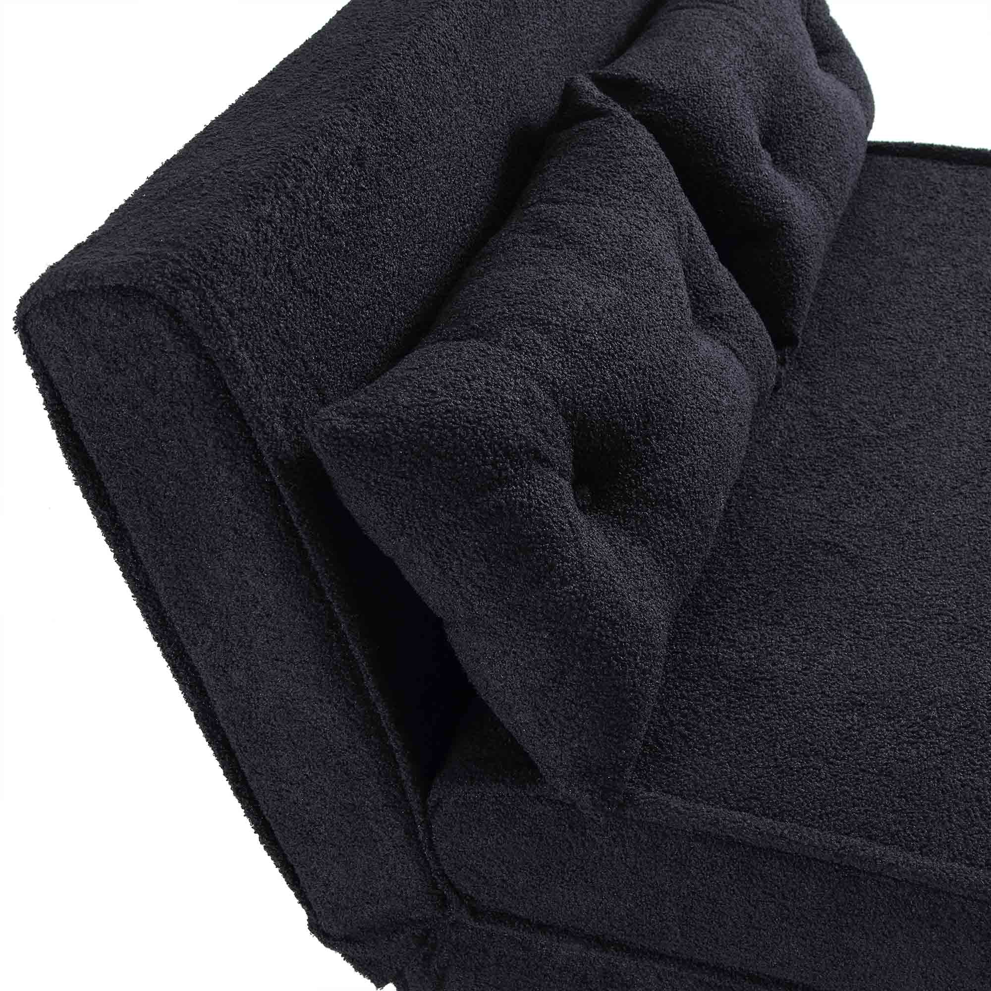 Algo Sofabed with Cushions in Charcoal Teddy Fabric 2 Seater
