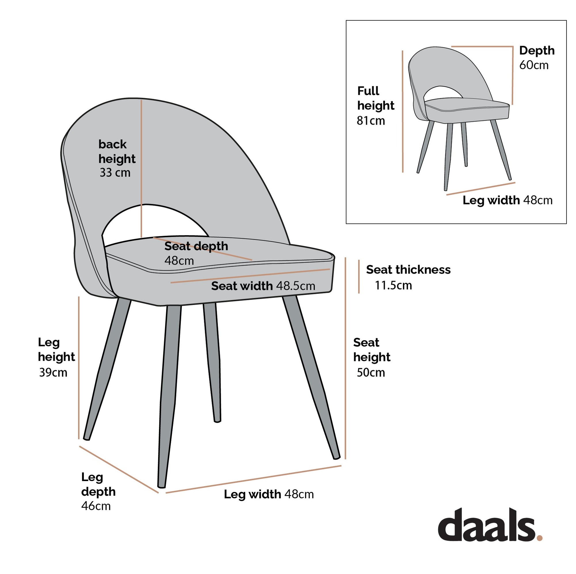 Oakley Set of 2 Dark Grey Velvet Upholstered Dining Chairs with Piping