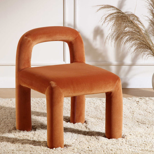 Libby Rust Velvet Dining Chair