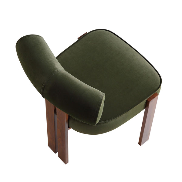 Ophelia Moss Green Velvet Dining Chair