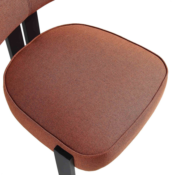 Ophelia Terracotta Fabric Dining Chair